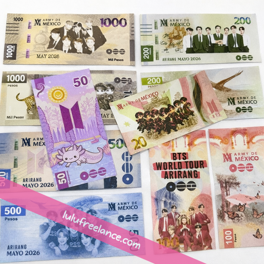 Bitipesos Mexicanos 6 Diseños