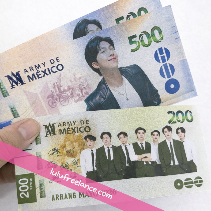 Bitipesos Mexicanos 6 Diseños