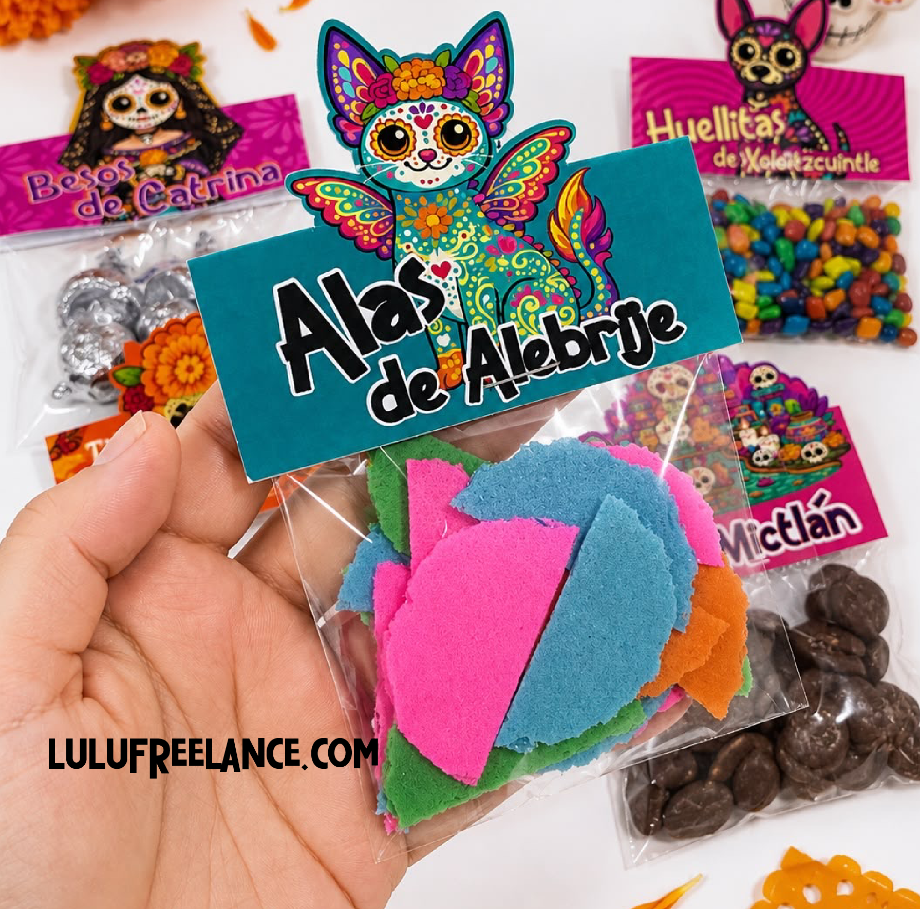 Etiquetas Día de Muertos