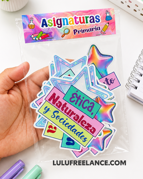 Asignaturas Primaria Etiquetas