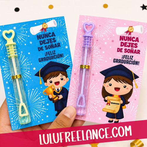 Burbujeros Tarjetas para Graduacion
