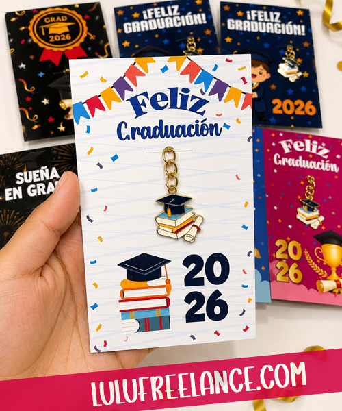 Tarjetas para llaveros Graduaciones