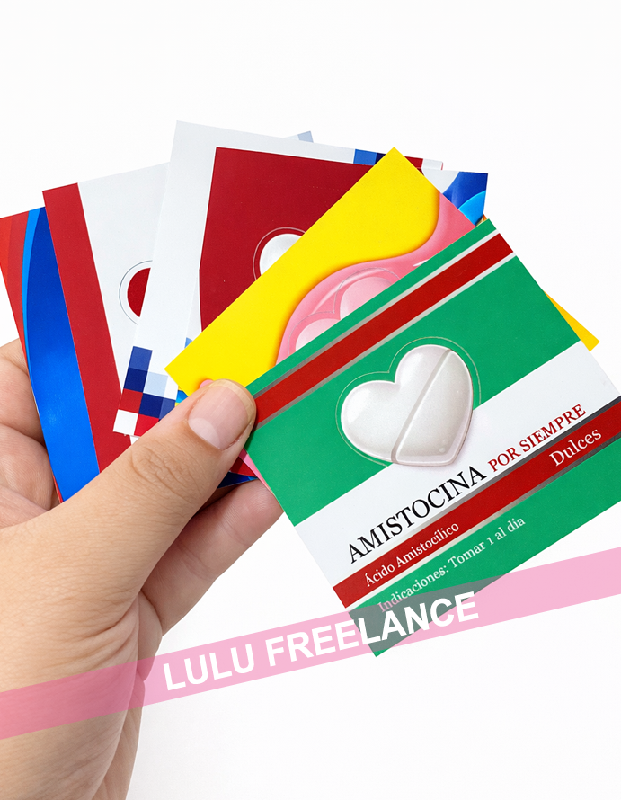 Etiquetas para dulces Farmacia del Amor y la Amistad