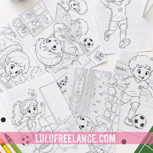 LIBRO PARA COLOREAR FUTBOL