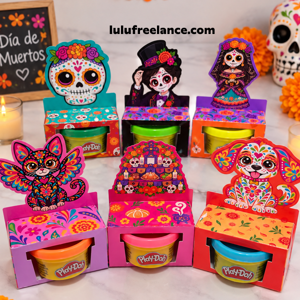 Porta Plastilina Día de Muertos
