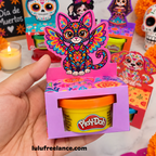 Porta Plastilina Día de Muertos