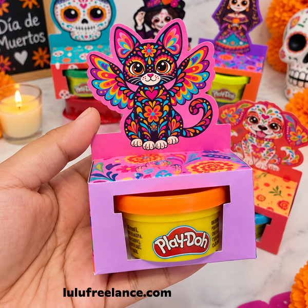 Porta Plastilina Día de Muertos