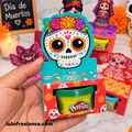 Porta Plastilina Día de Muertos