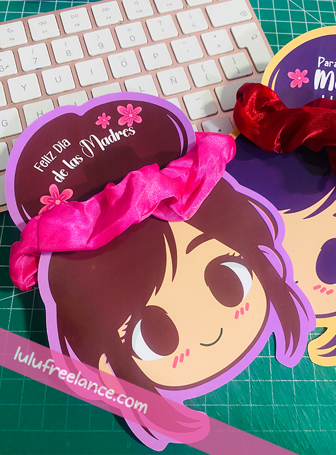 Tarjetas para Scrunchie Edición Mamá