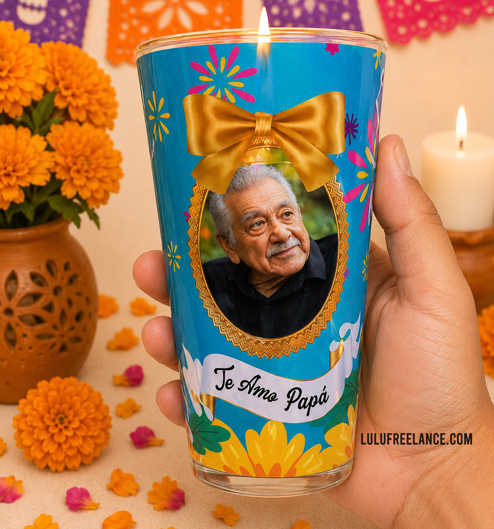 Etiquetas para Veladoras Día de muertos