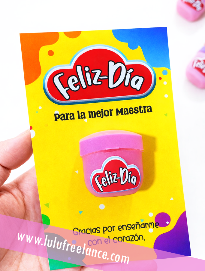 Plantilla Playdoh Día del Maestro