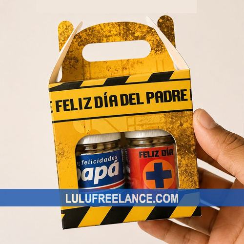 Box Lunch con frasquitos para Papá
