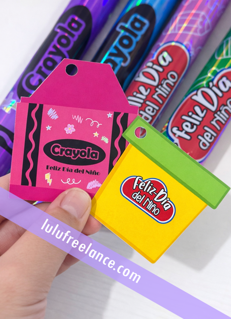 Burbujeros Etiquetas para el día del niño