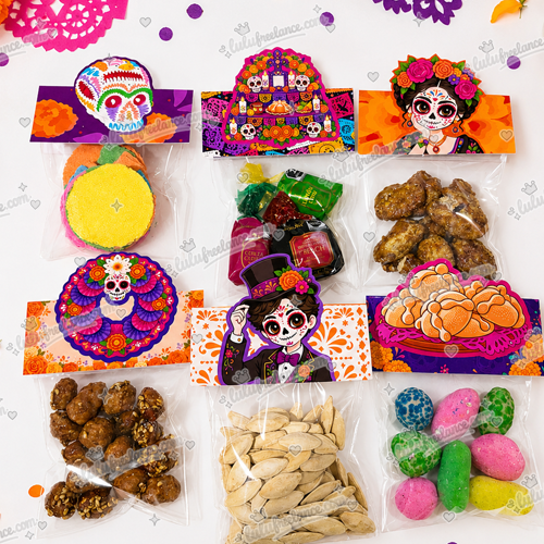 Etiquetas Día de Muertos