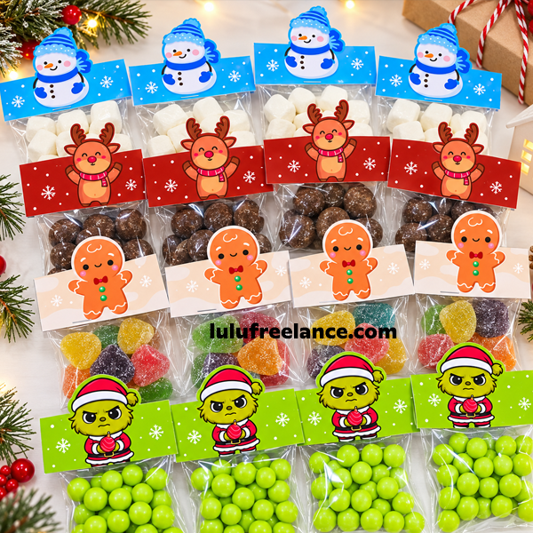 Etiquetas Popo Navidad