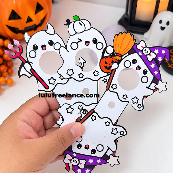 Fantasmas Paleta para colorear