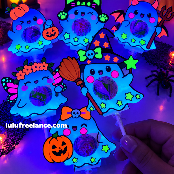 Fantasmas Paleta para colorear