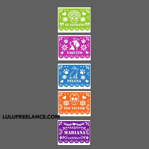 Papel Picado Mini y Carta