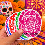 Etiquetas mini papel picado 2026